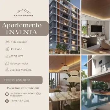 Apartamentos de venta en evaristo morales.