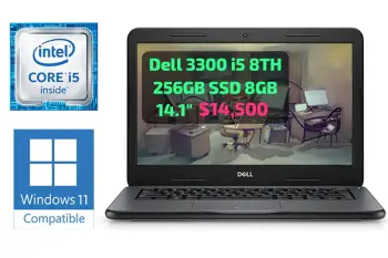 Dell latitude 3300 14 pg i5 8th gen 256gb ssd 8gb ddr4 14500