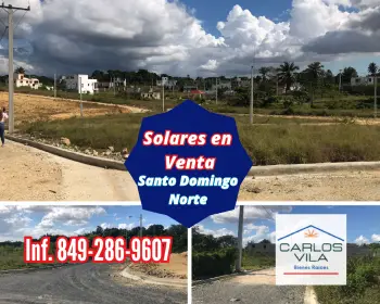 Solares en venta en santo domingo norte