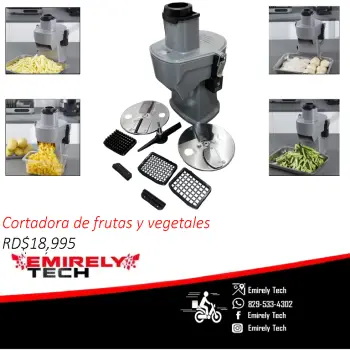 Picador comercial 4 en 1 cortadora picadora de frutas y vegetales