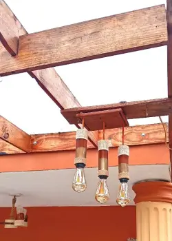 Lámparas para terrazas gazebos pergolas