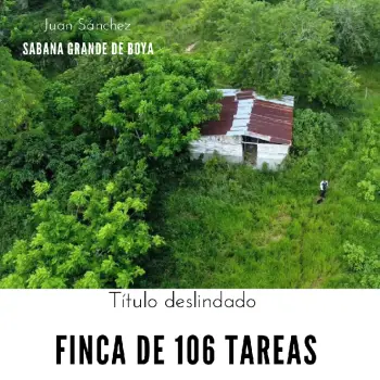 Finca de 106 tareas con vocación agrícola y ganadera en sabana grande