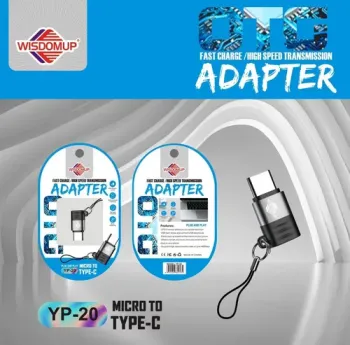 Adaptador de micro usb v8 a usb tipo c