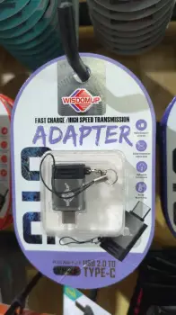 Adaptador otg carga rapida wisdomup yp25