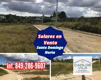 Solares en venta en santo domingo norte