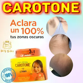 Crema carotone / crema aclaradora / carotone
