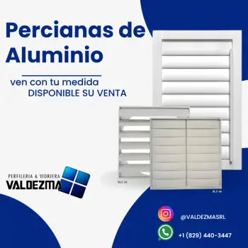 Percianas de aluminio disponible de valdezma