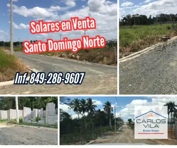 Solares en venta en santo domingo norte