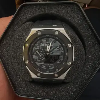 Casio g-shock octagonal luz led doble hora 1mes de garantia