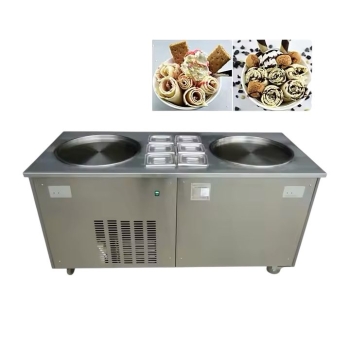 Maquina de helado tailandesa rolled ice cream
