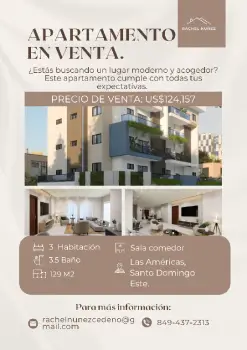 Apartamento en venta en las americas.