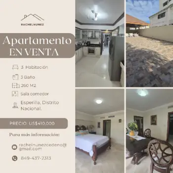 Apartamento de 3 habitaciones en venta en la esperilla.