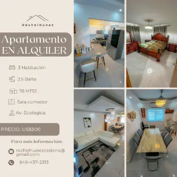 Alquiler de inmueble en la av. ecologica.