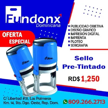 Sellos pre tintados libros  tarjetas