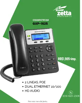 Teléfonos grandstream gxp1625