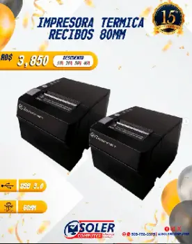 Impresora termica recibos 80mm