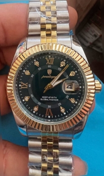 Reloj poedagar resistente al agua cristal mineral  fechero
