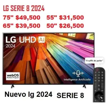 Tv 4k lg 2024 serie 8 ut8000 webos 24 desde 26500