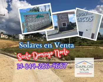 Solares en venta en santo domingo norte