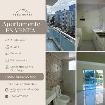 Apartamento en venta en las cayenas san isidro.