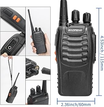 Radio de comunicación walkie talkies
