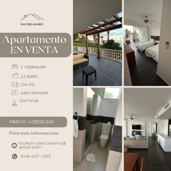 Apartamento en venta en samaná.