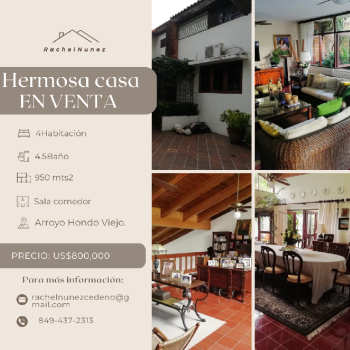 Casa en venta en arroyo hondo viejo.