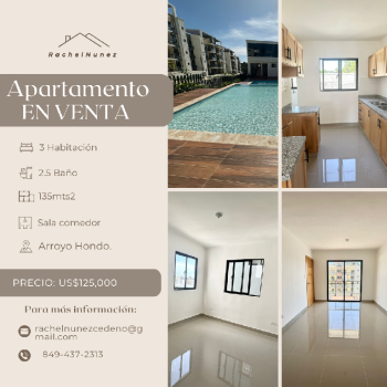 Apartamento en venta en arroyo hondo.