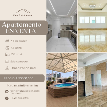 Penthouse en venta en urbanizacion real.