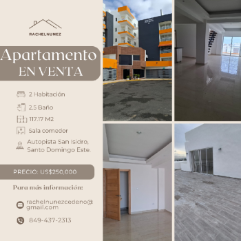 Apartamento en venta en san isidro.