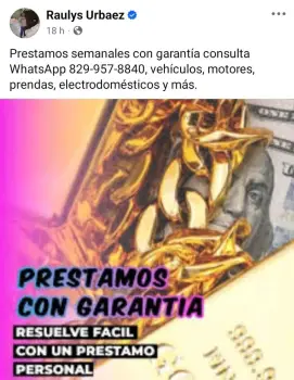 Préstamo semanales con garantía