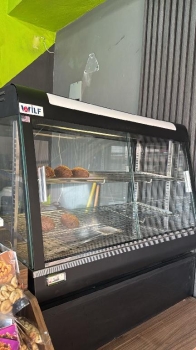 Vitrina caliente comercial wilf – ideal para panadería deli o snak