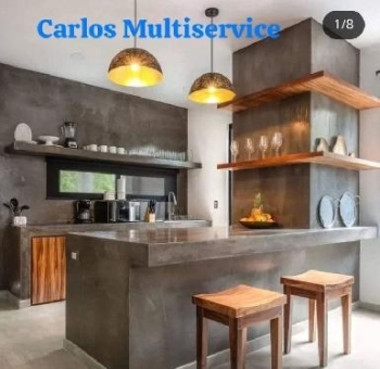 Microcemento estuco veneciano sheetrock acm alucobond
