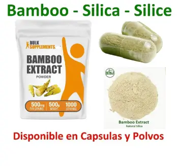 Polvo comestible de bamboo bambu banbu rico en silice para sanar el do