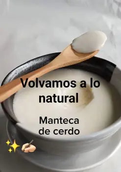 Manteca de cerdo natural