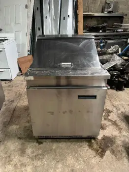 ???? mesa refrigerada de preparación compacta – acero inoxidable ????