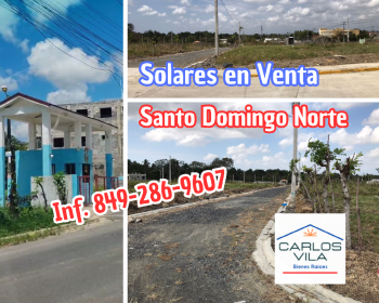Solares en venta en santo domingo norte