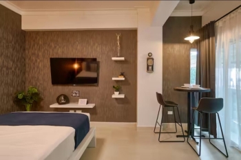 Este acogedor apartamento de 49 metros cuadrados está ubicado en el  s