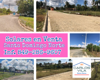 Solares en venta en villa mella santo domingo norte