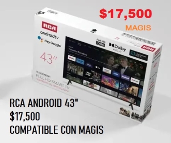 Tv rca android 43 pg 2024 fhd 1080p playstore 17500
