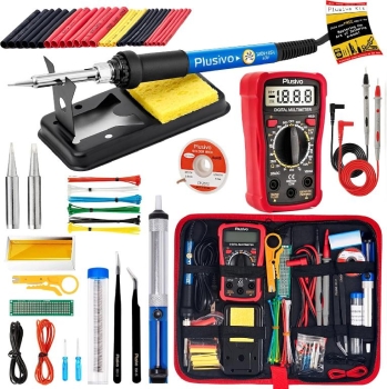 Kit de soldador con multímetro digital y herramientas – completo en es