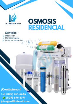 Sistema de osmosis residencial