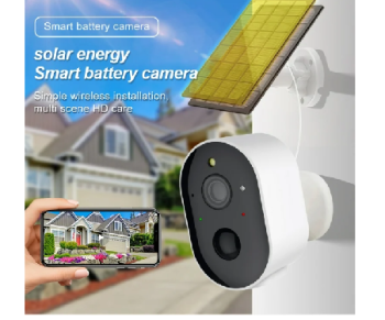 cámara de vigilancia wifi con foco inteligente de energía solar