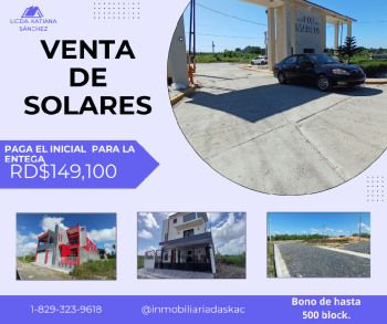 Solares listos para construir con títulos deslindados