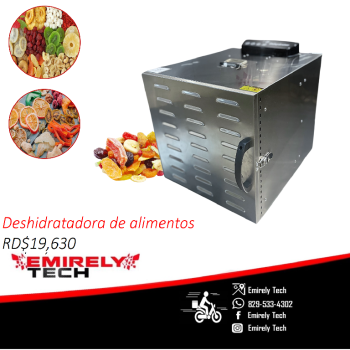 Deshidratadora industrial de alimentos frutas vegetales