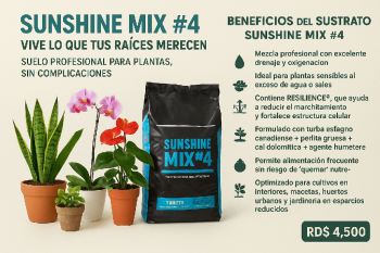 Sustrato para plantas sunshine mix4