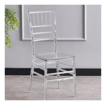Silla tiffany cristal transparente