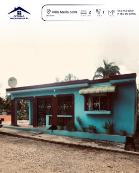 Casa en venta en villa mella potencial de expansión y amplio espacio