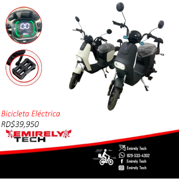 Bicicleta electrica con pedales y 3 velocidades