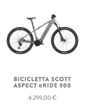 Ebike scott aspect eride 900 en la romana
